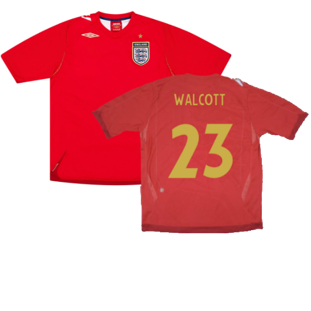 England 2006-08 Away Shirt (L) (Excellent) (WALCOTT 23)_0