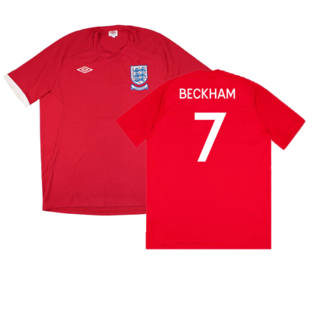 England 2010-11 Away Shirt (South Africa Badge Detail) (M) (Excellent) (BECKHAM 7)_0