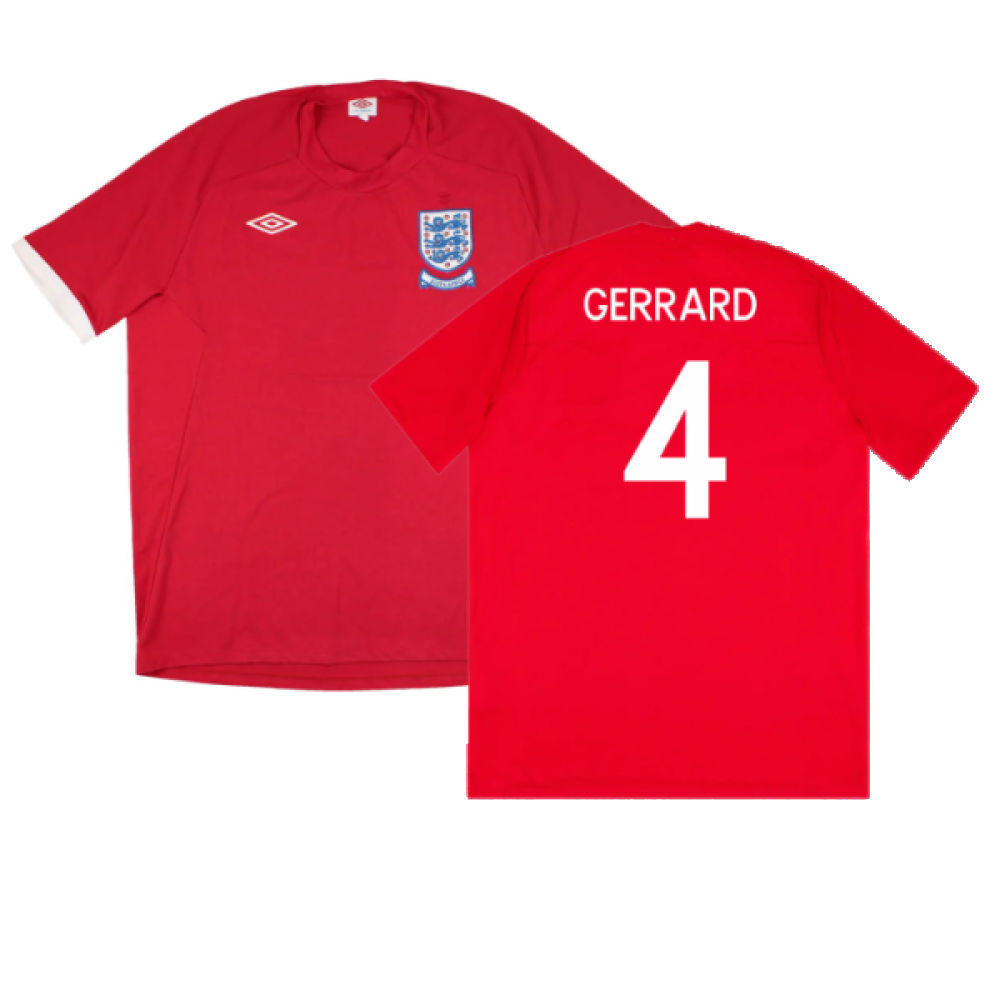 England 2010-11 Away Shirt (South Africa Badge Detail) (M) (Excellent) (GERRARD 4)_0