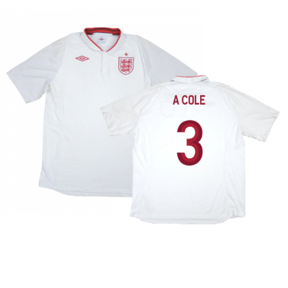 England 2012-13 Home Shirt (M) (Excellent) (A Cole 3)_0