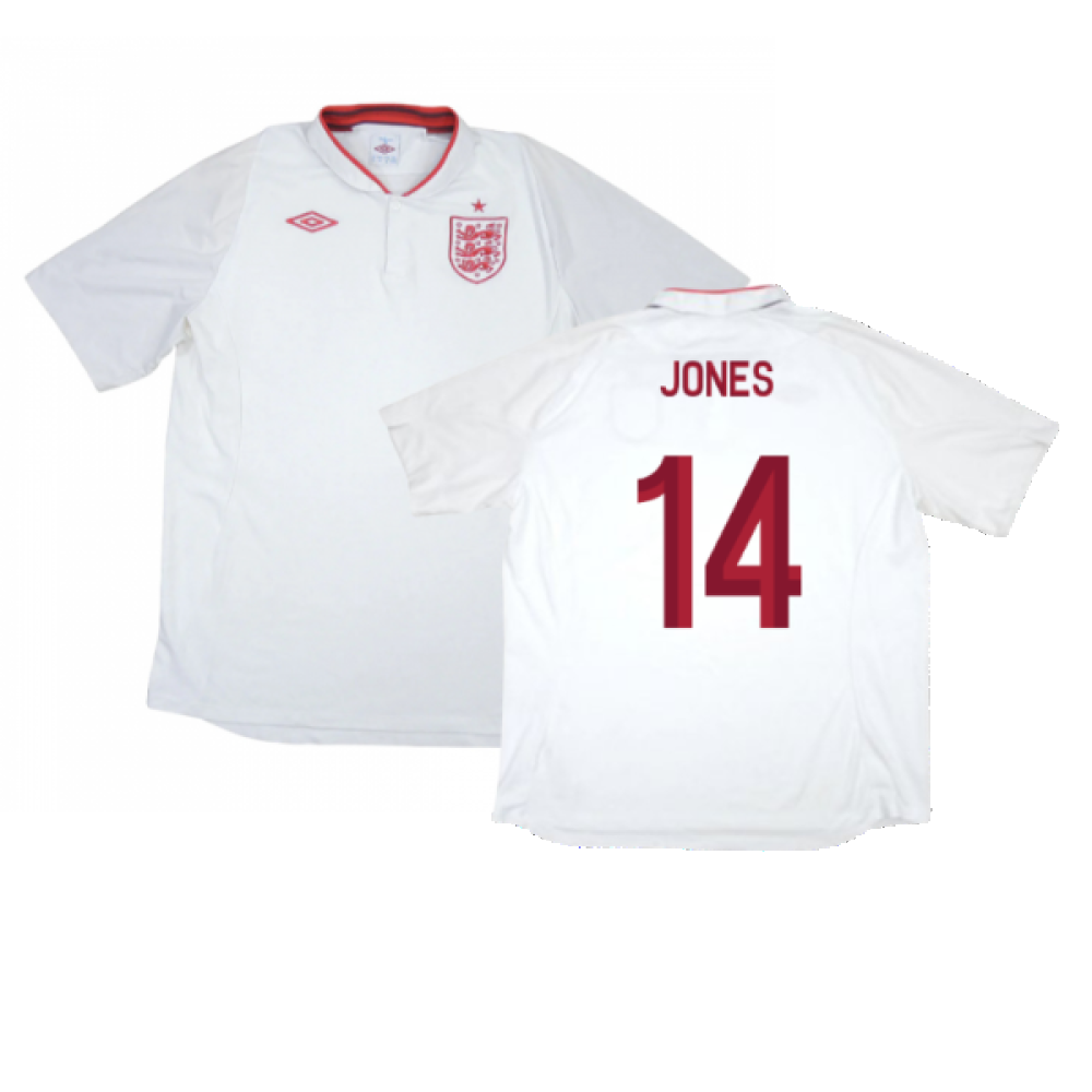 England 2012-13 Home Shirt (XL) (Very Good) (Jones 14)_0