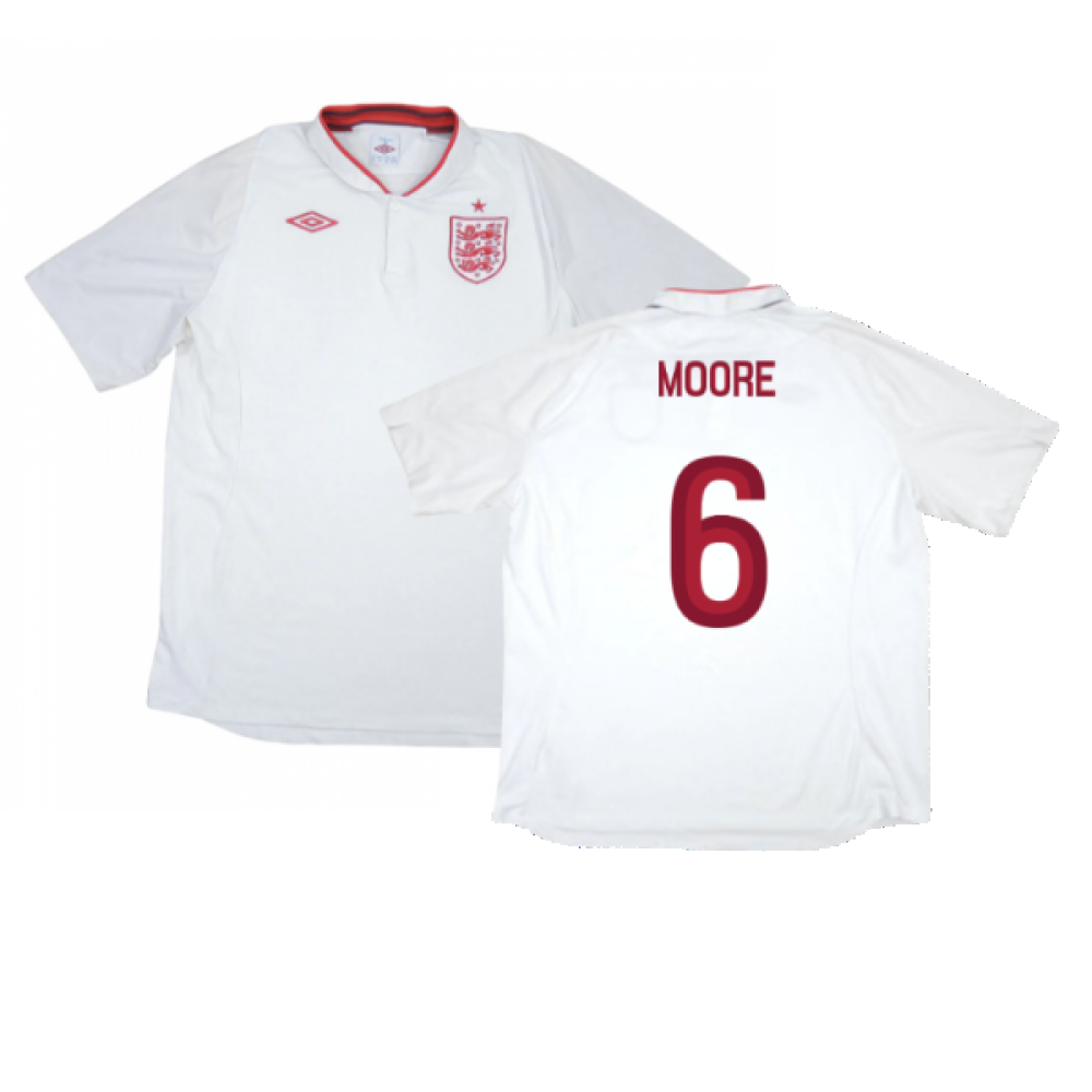 England 2012-13 Home Shirt (M) (Excellent) (Moore 6)_0