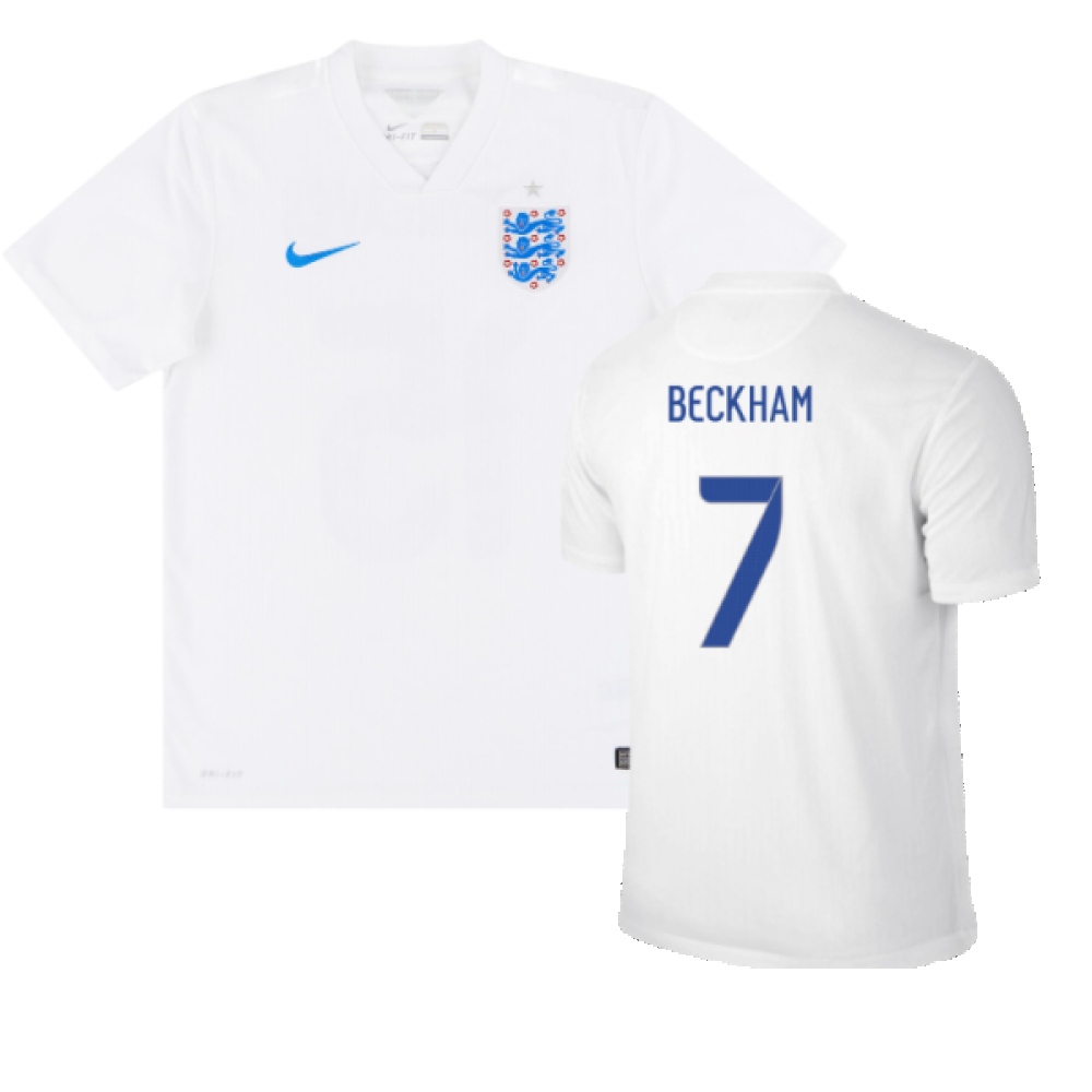 England 2014-15 Home Shirt (S) (Very Good) (BECKHAM 7)_0