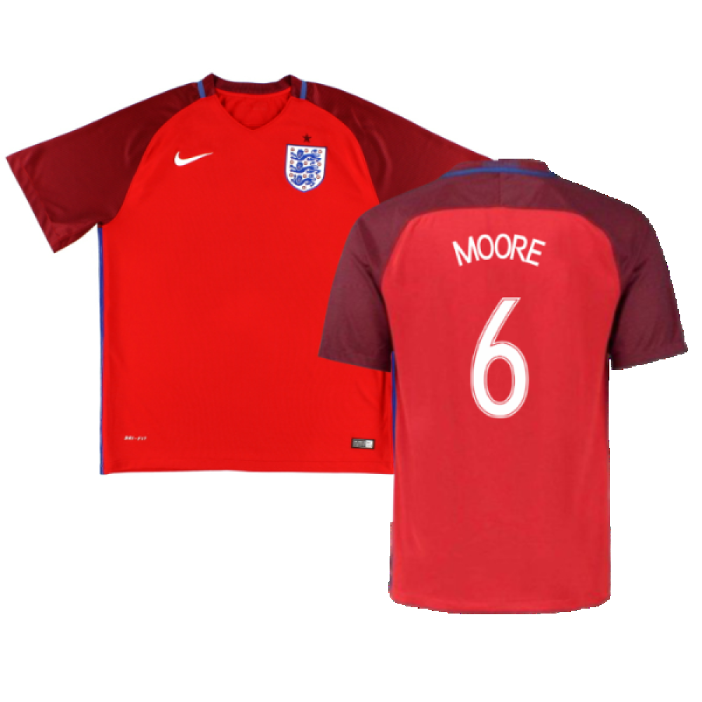 England 2016-17 Away Shirt (XLB) (Excellent) (Moore 6)_0