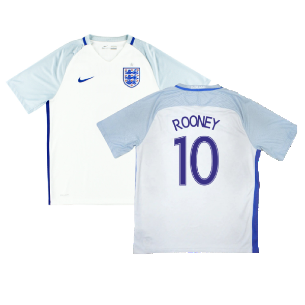 England 2016-17 Home Shirt (M) (Very Good) (Rooney 10)_0