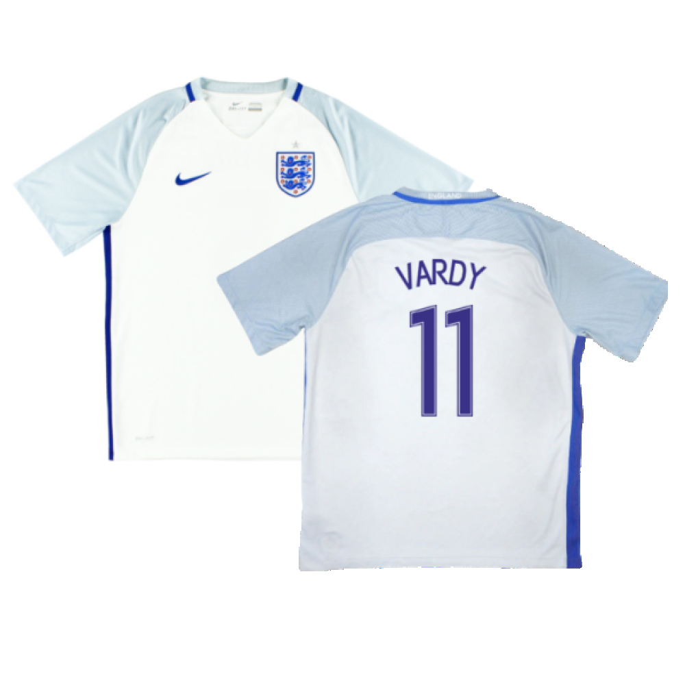 England 2016-17 Home Shirt (M) (Very Good) (Vardy 11)_0