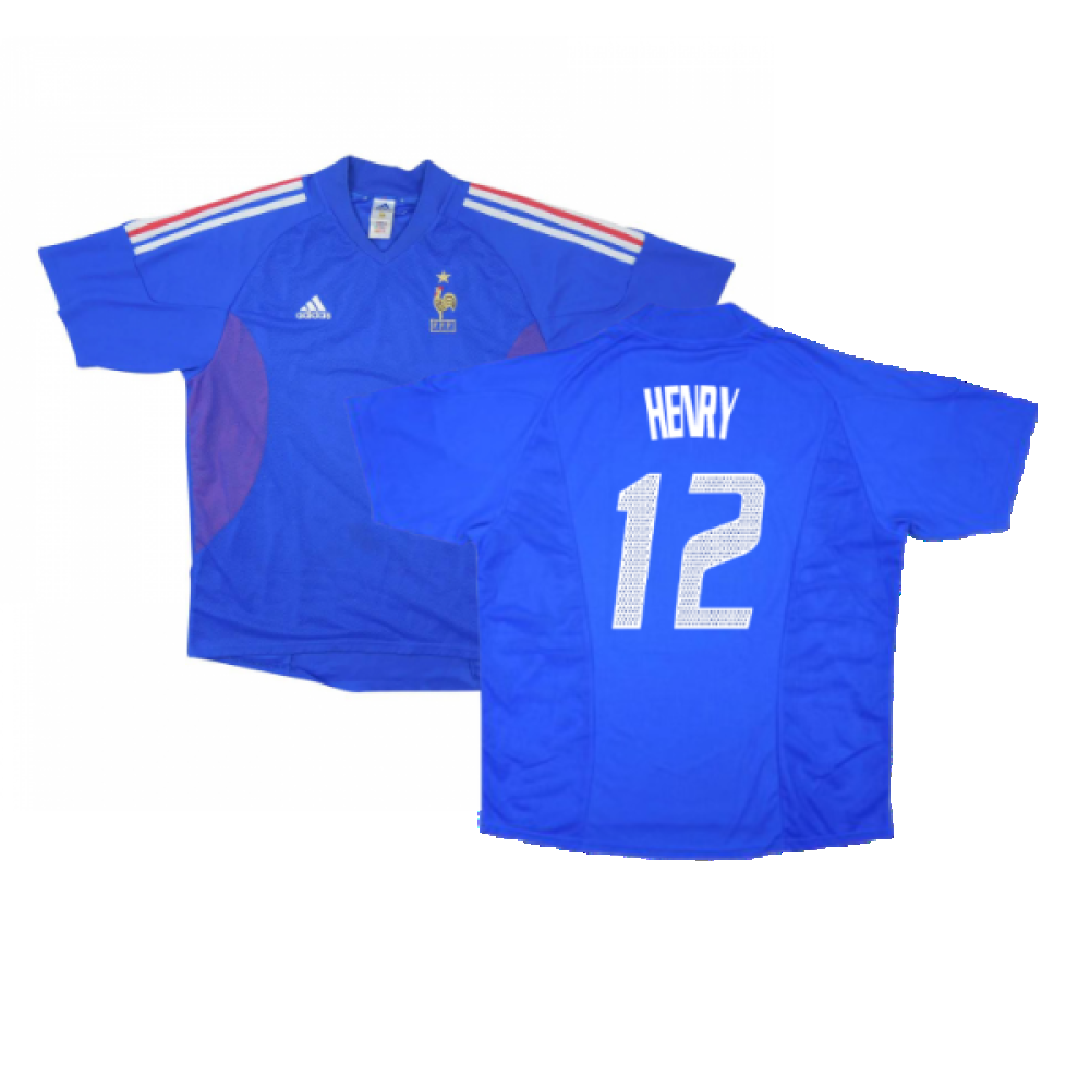France 2002-04 Home Shirt (L) (Mint) (Henry 12) – Soccer Clasico