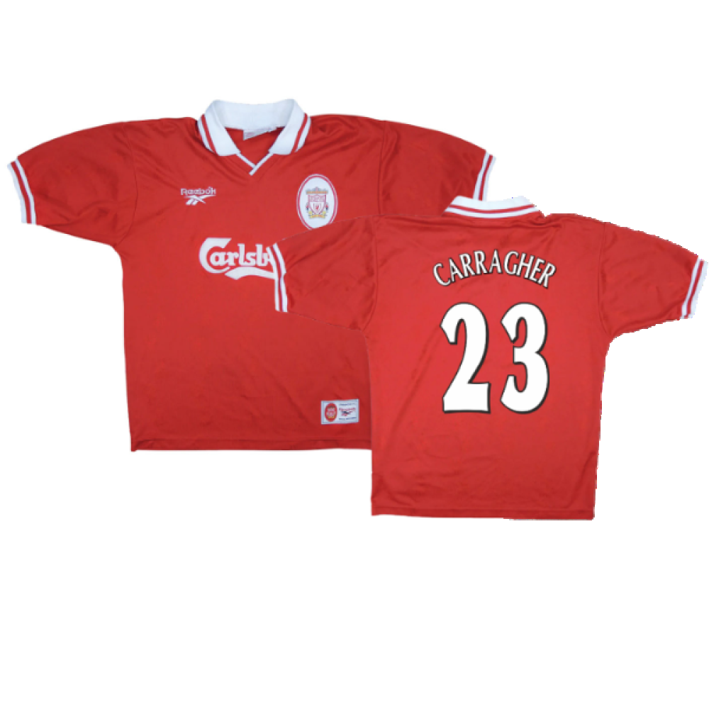 Liverpool 1996-98 Home Shirt (L) (Very Good) (CARRAGHER 23)_0