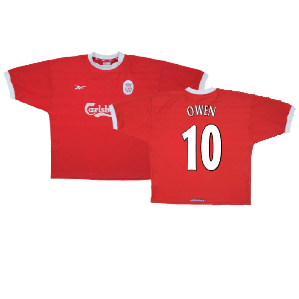 Liverpool 1998-00 Home Shirt (L) (Excellent) (OWEN 10)_0