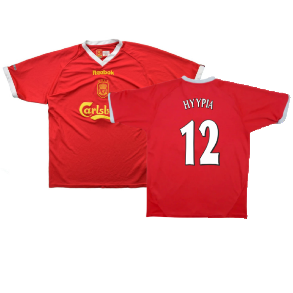 Liverpool 2001-03 European Home Shirt (M) (Excellent) (HYYPIA 12)_0