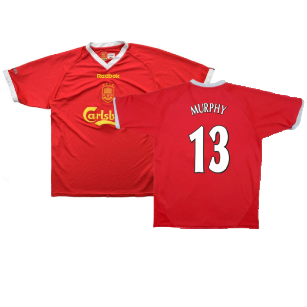 Liverpool 2001-03 European Home Shirt (M) (Excellent) (Murphy 13)_0