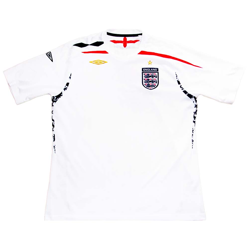 England 2007-09 Home Shirt (S) (Very Good)