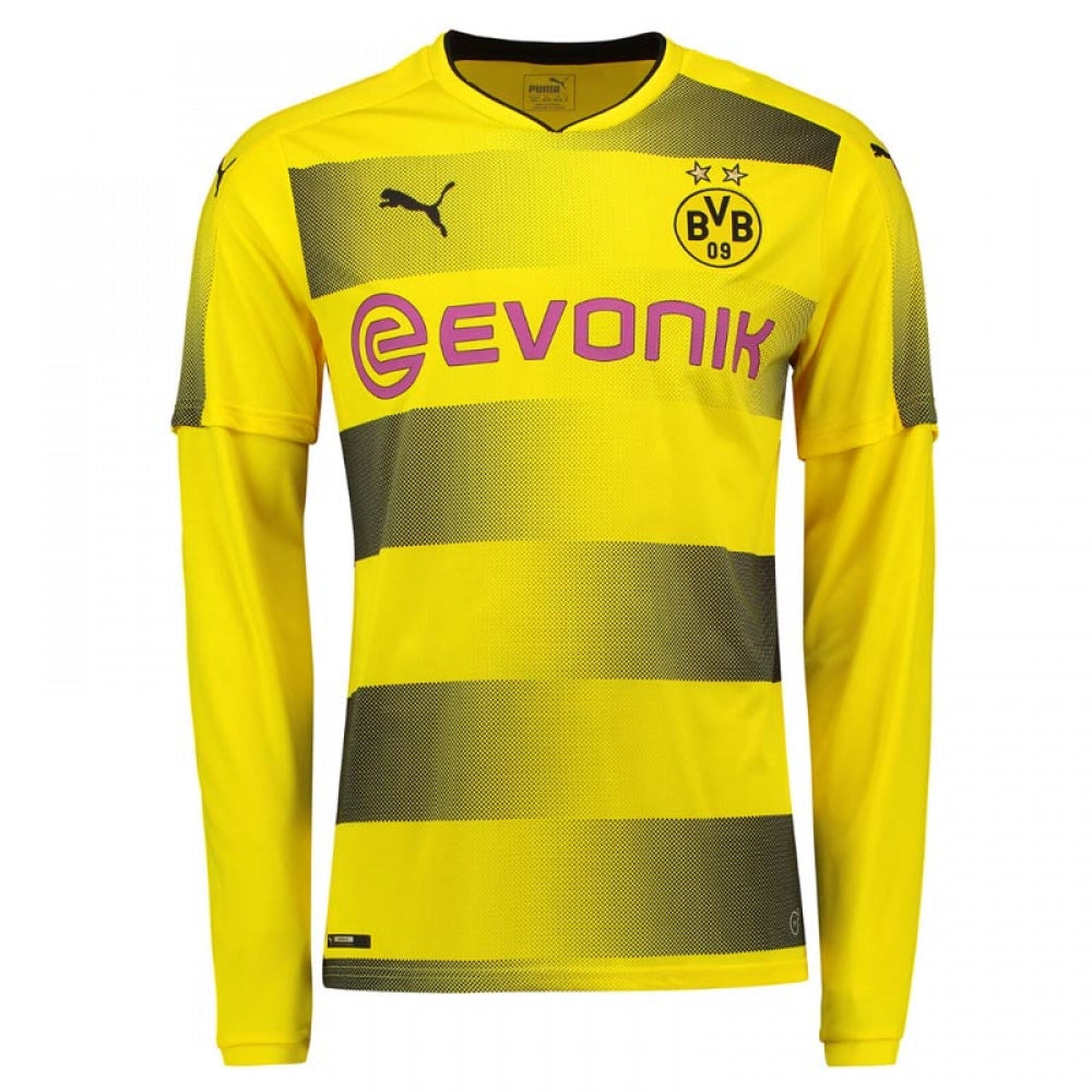 2017-2018 Borussia Dortmund Home Long Sleeve Puma Shirt_0