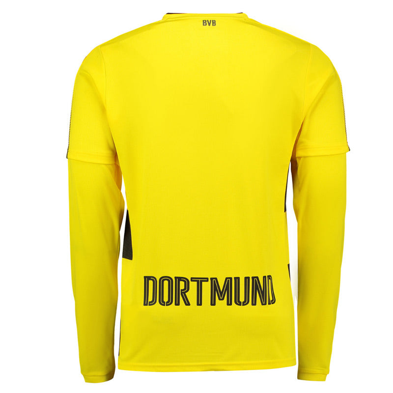 2017-2018 Borussia Dortmund Home Long Sleeve Puma Shirt_1
