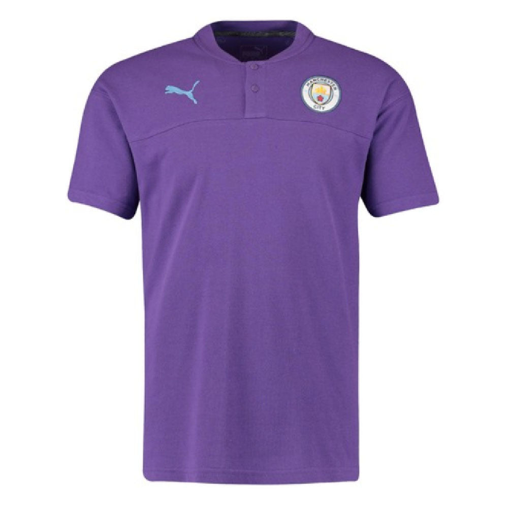 2019-2020 Manchester City Puma Casual Performance Polo Shirt (Purple)