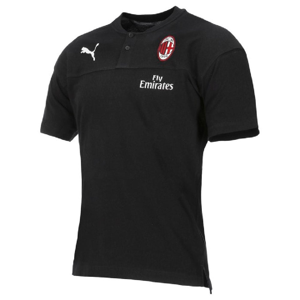 2019-2020 AC Milan Puma Casuals Polo Shirt (Black)