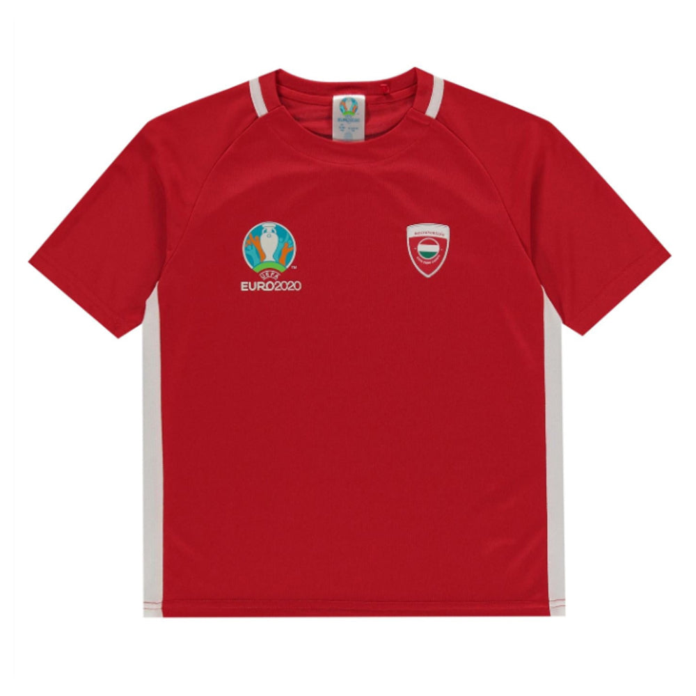 Hungary 2021 Polyester T-Shirt (Red) - Kids_0