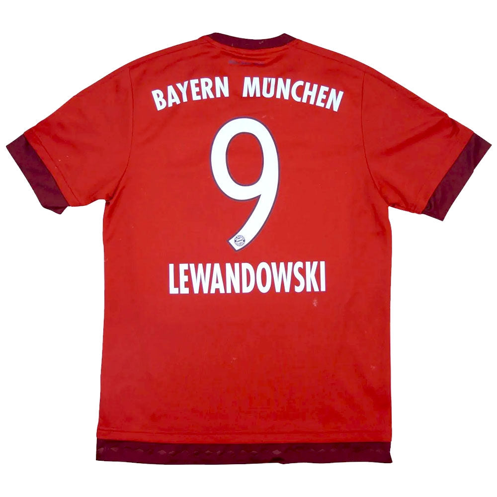 Bayern Munich 2015-16 Home Shirt #9 Lewandowski ((Excellent) L)