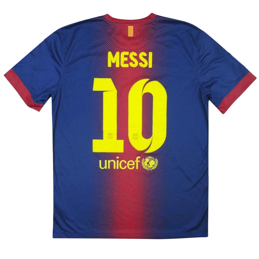 Barcelona 2007-08 Home Shirt (Messi #19) ((Excellent) S)_1