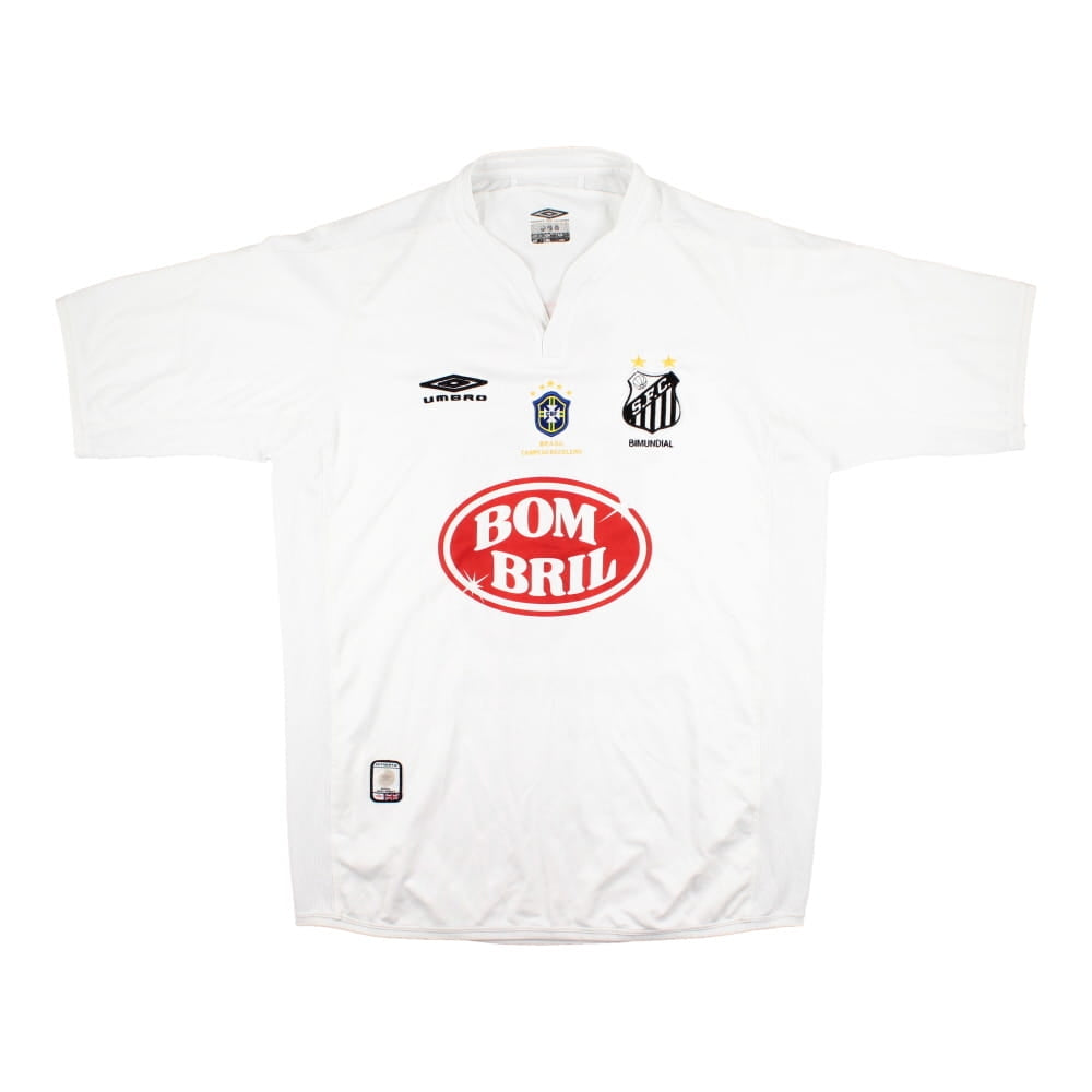 Santos FC 2001-02 Home Shirt (#10) ((Good) L)_0