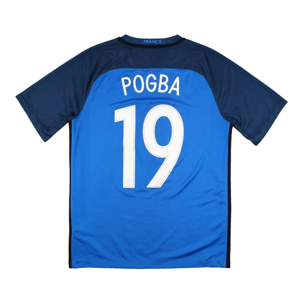 France 2016-17 Home Shirt (Pogba #19) ((Mint) M)