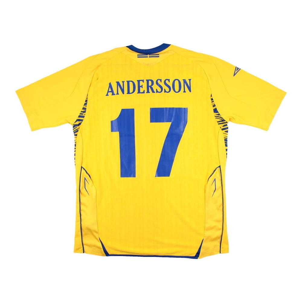 Sweden 2007-08 Home Shirt (Andersson #17) ((Excellent) L)_0