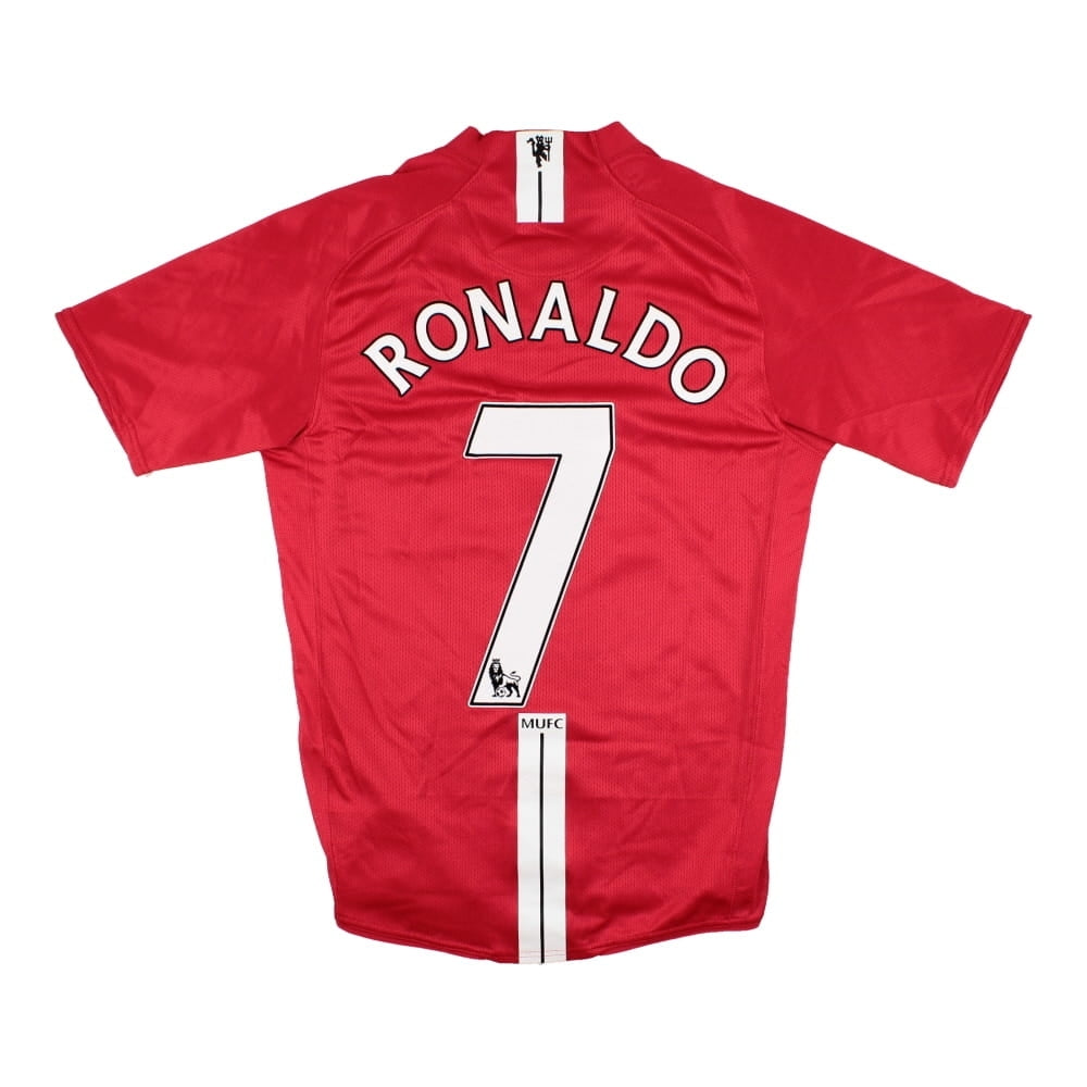 Manchester United 2007-09 Home Shirt (Ronaldo #7) ((Excellent) M)