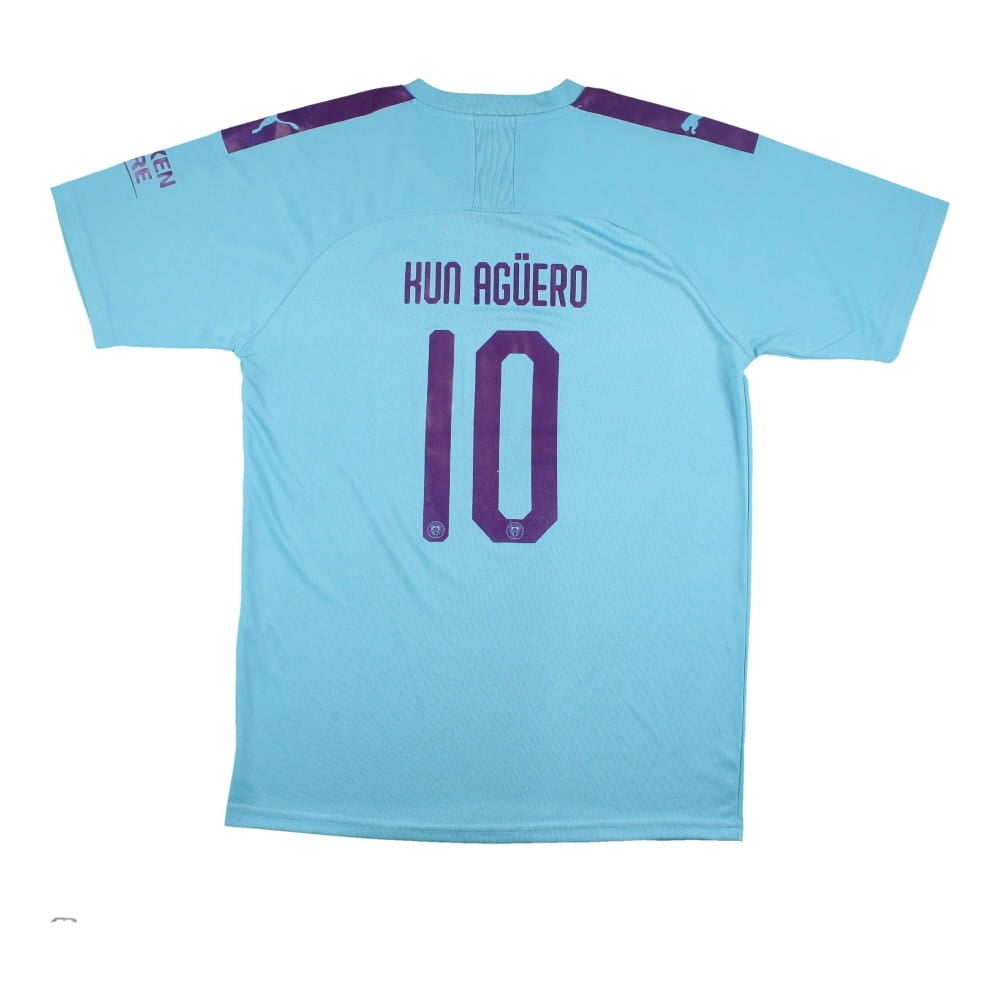 2019-2020 Manchester City Puma Home Football Shirt - Aguero 10 ((Very Good) L)_0