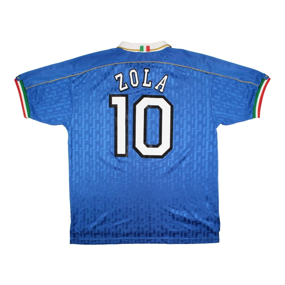 Italy 1996-97 Home Shirt (Zola #10) ((Fair) XL)