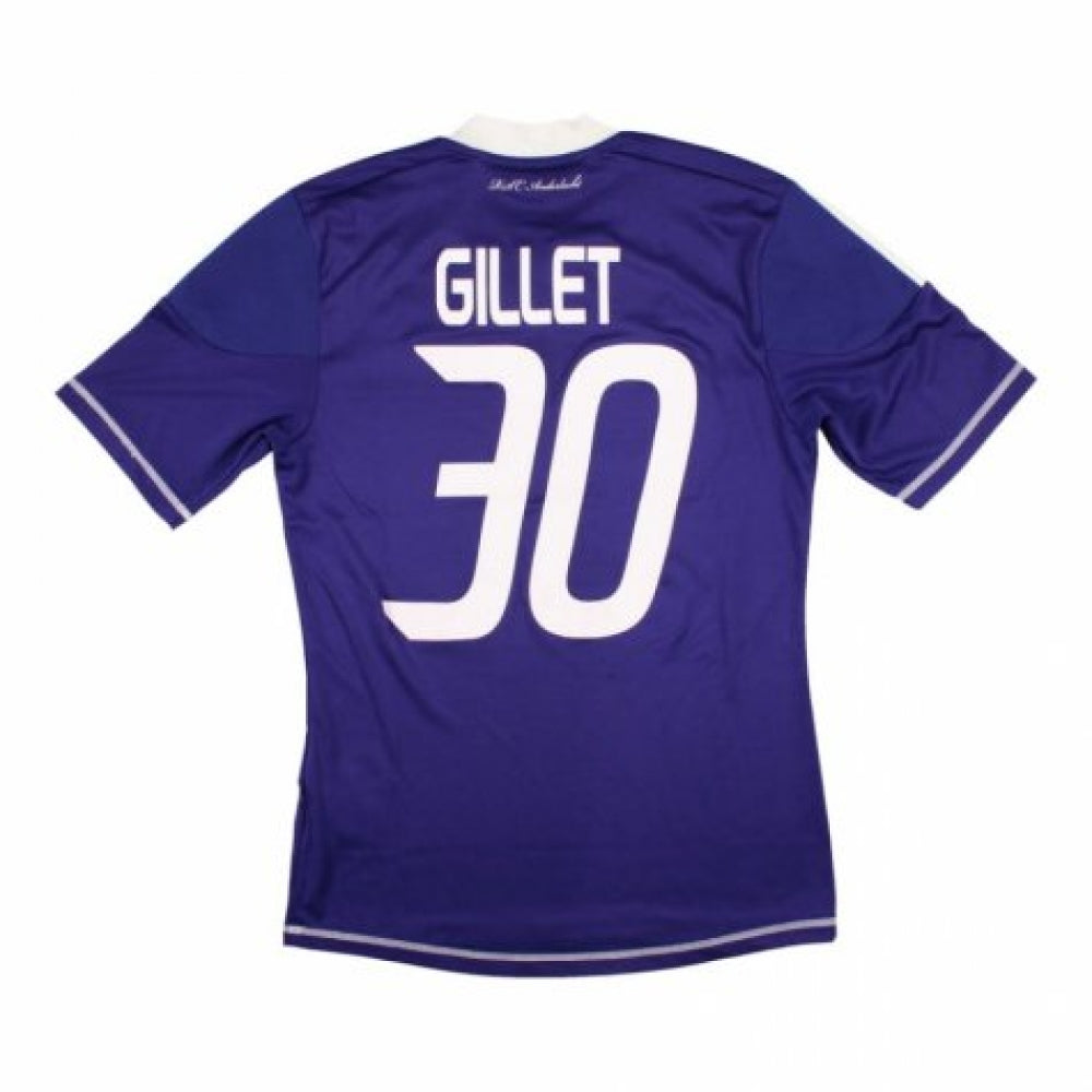 Anderlecht 2012-13 Home Signed Shirt (Gillet #30) ((Excellent) S)