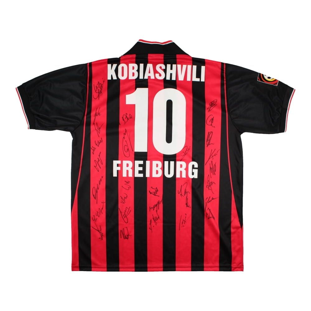 SC Freiburg 2001-02 Match Worn Home Shirt (Kobiashvili 10) ((Very Good) L)_0