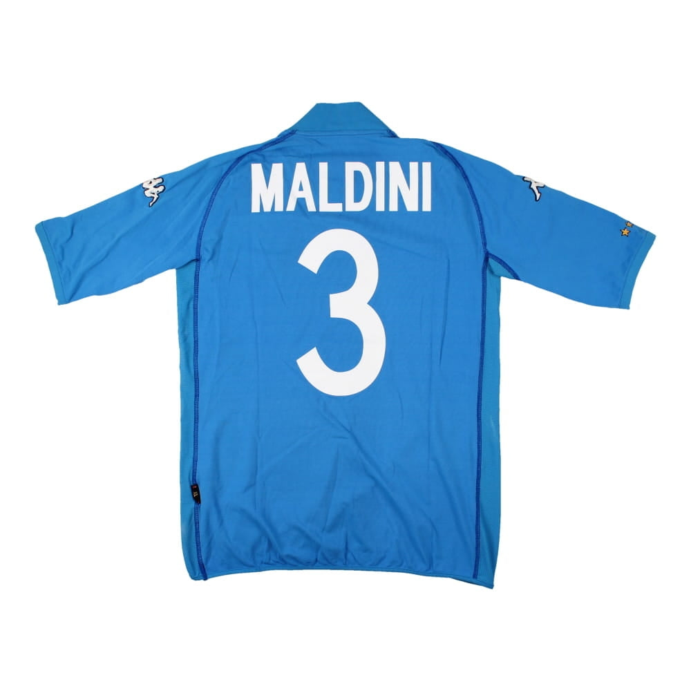 Italy 2000-02 Home Shirt (Maldini #3) ((Good) XL)_0