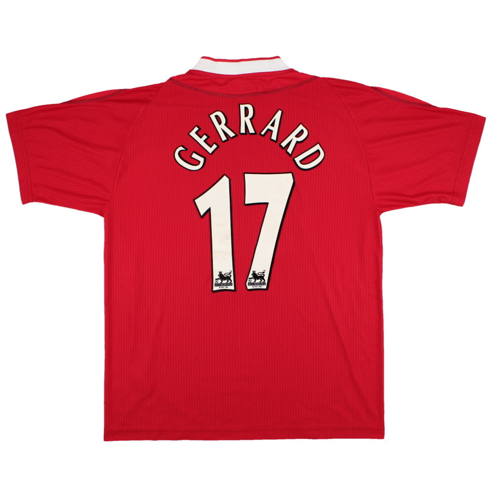 Liverpool 2002-04 Home Shirt (Gerrard #17) (M) (Excellent)_0