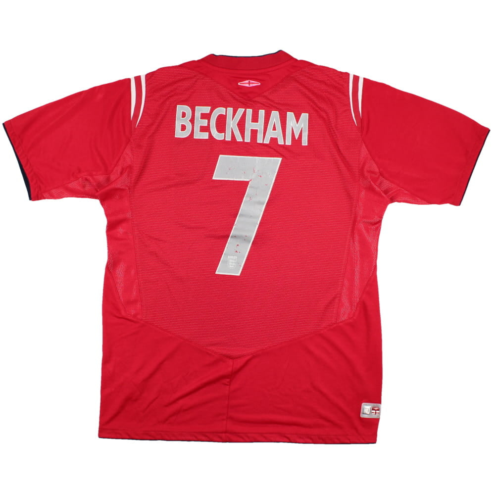England 2004-06 Away Shirt (M) Beckham #7 (Very Good)_0