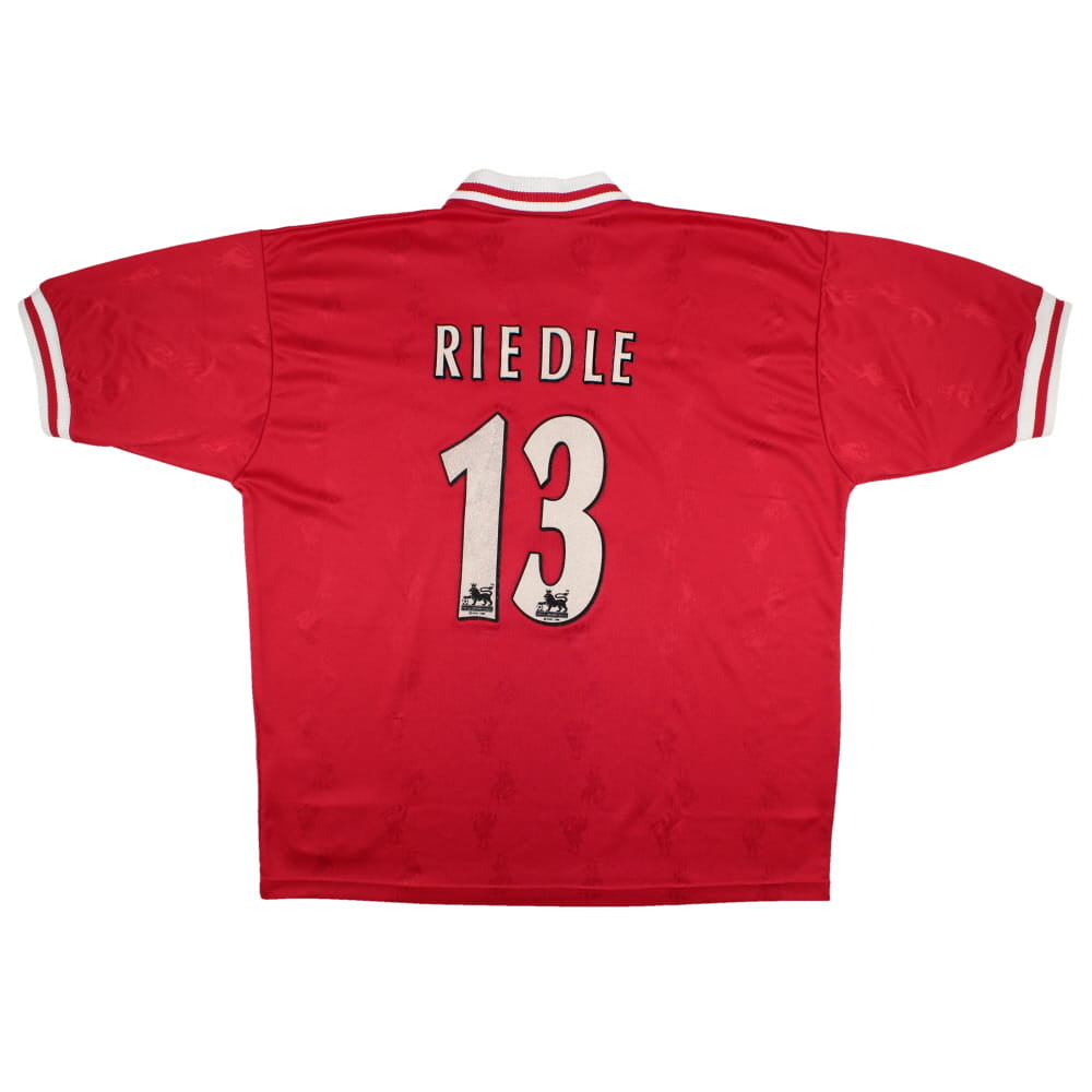 Liverpool 1996-98 Home Shirt (XL) Riedle #13 (Excellent)_0