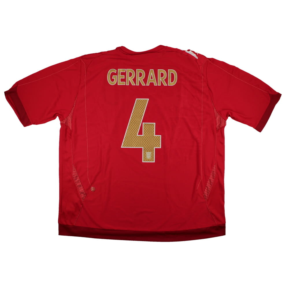 England 2006-08 Away Shirt  (3XL) Gerrard #4 (Excellent)_0