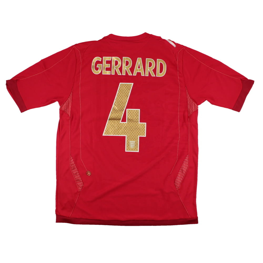 England 2006-08 Away (M) Gerrard #4 (Excellent)_0