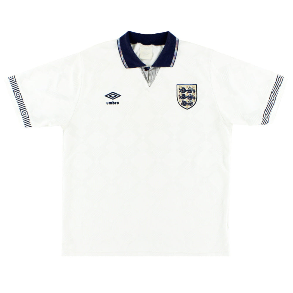 England 1990-92 Home Shirt (S) (Good)_0