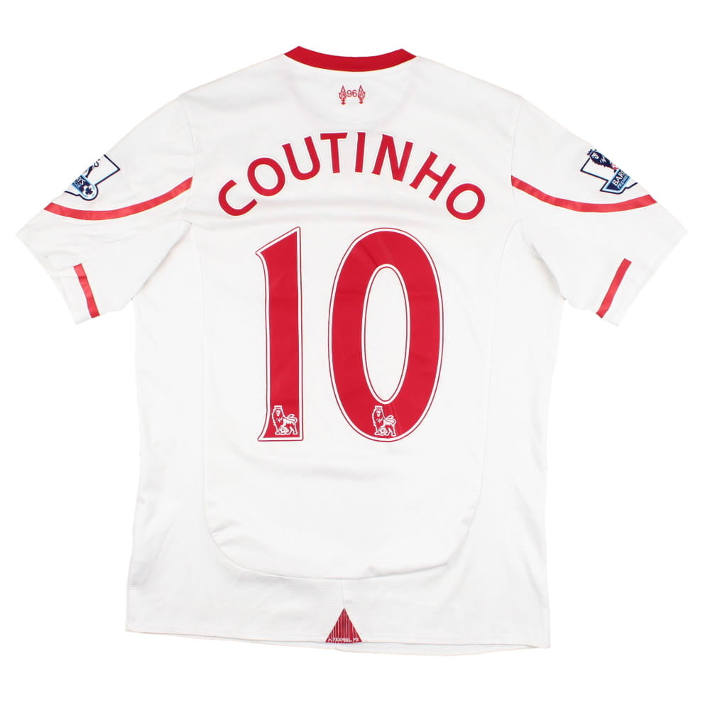 Liverpool 2015-16 Away Shirt (M) Coutinho #10 (Good)_0