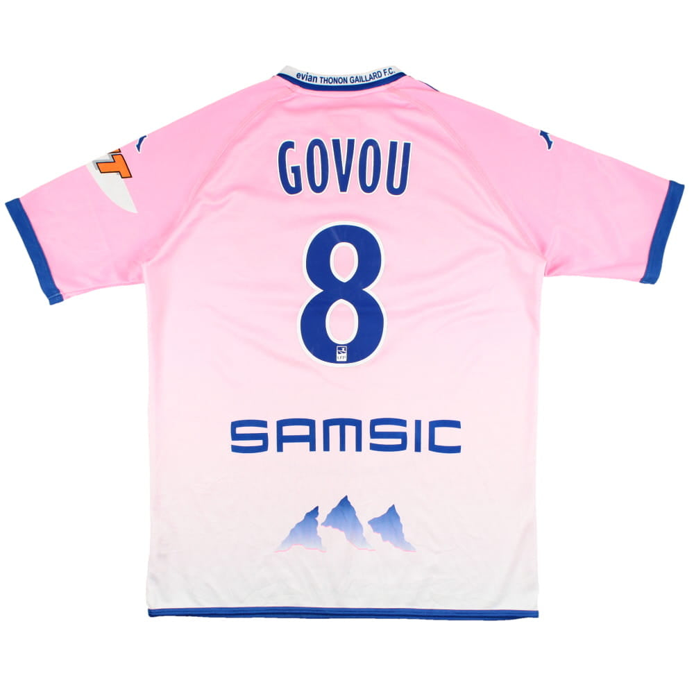 Evian 2011-12 Home Shirt (XL) Govou #8 (Good)_0