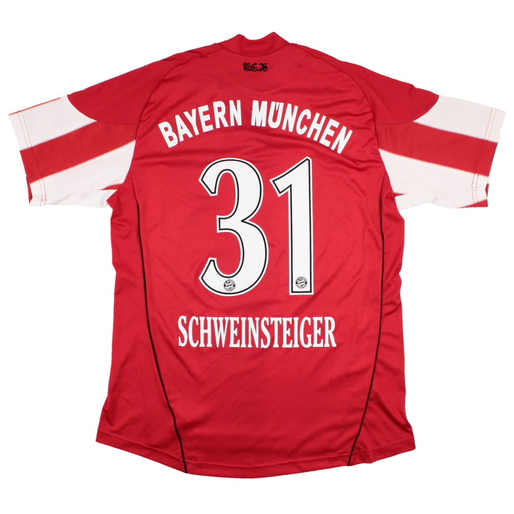 Bayern Munich 2010-11 Home Shirt (S) Schweinsteiger #31 (Very Good)_0