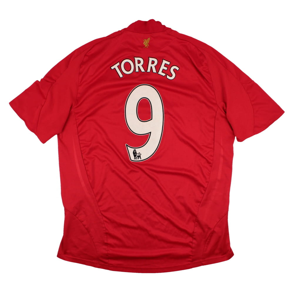 Liverpool 2008-10 Home Shirt (XL) Torres #9 (Fair)_0