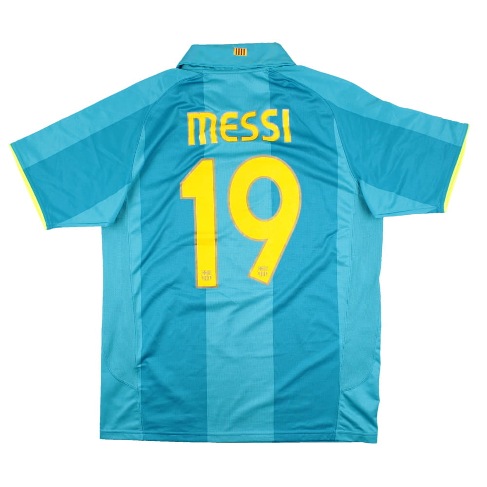 Barcelona 2007-08 Away Shirt (M) Messi #19 (Very Good)_0