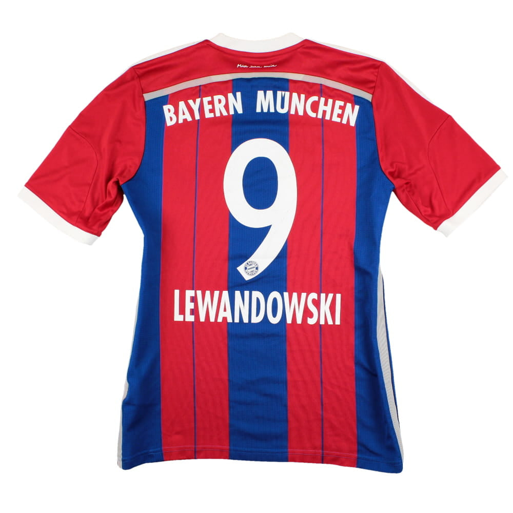 Bayern Munich 2014-15 Home Shirt (S) Lewandowski #9 (Excellent)_0