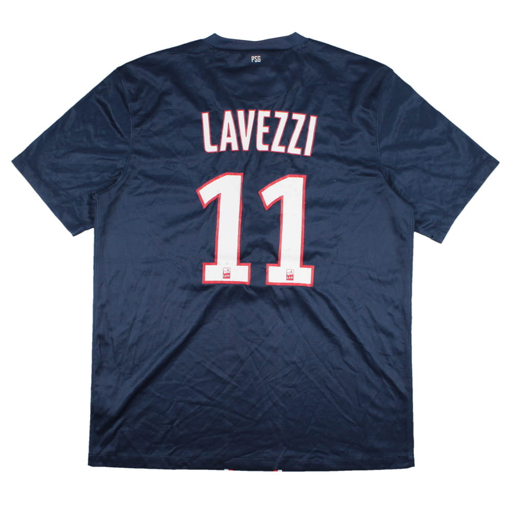 PSG 2012-13 Home Shirt (L) Lavezzi #11 (Very Good)_0
