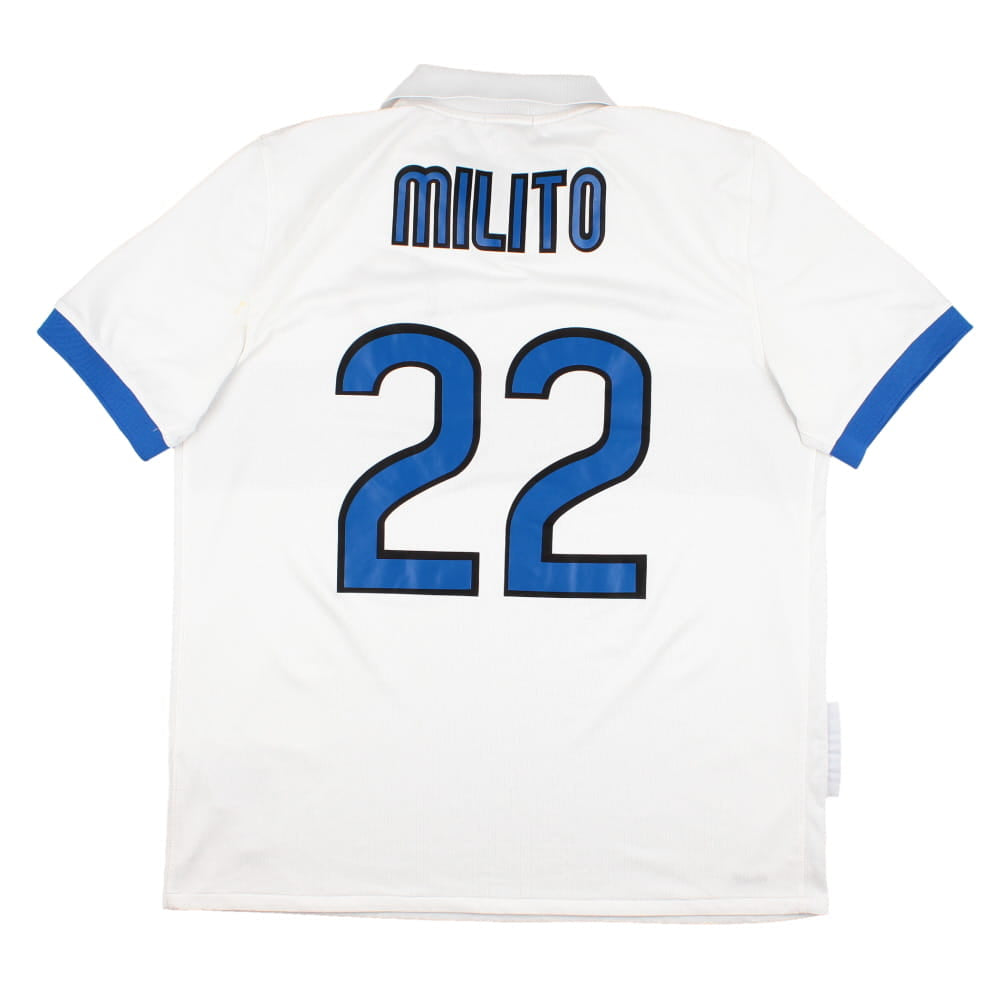 Inter Milan 2009-10 Away Shirt (L) Milito #22 (Very Good)_0