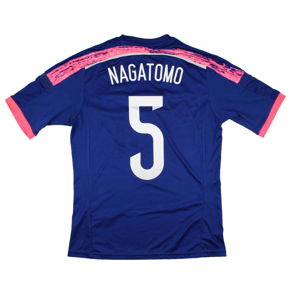 Japan 2014-15 Home Shirt (M) Nagatomo #5 (Mint)_0