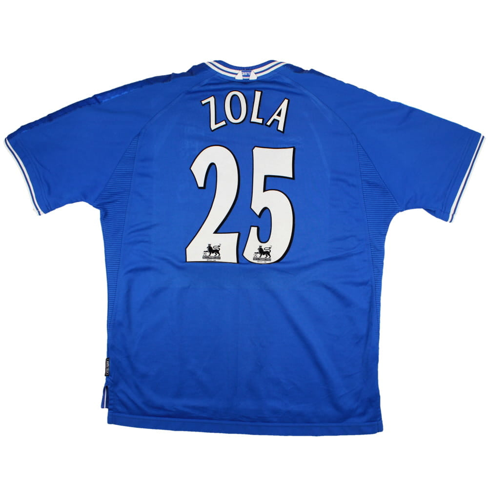 Chelsea 1999-01 Home Shirt (XL) Zola #25 (Excellent)_0