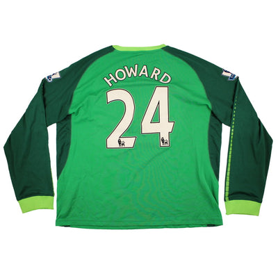 Everton 2010-11 Goalkeeper Home Long Sleeved Shirt \'Howard #24\' (3XL) (Good)_0