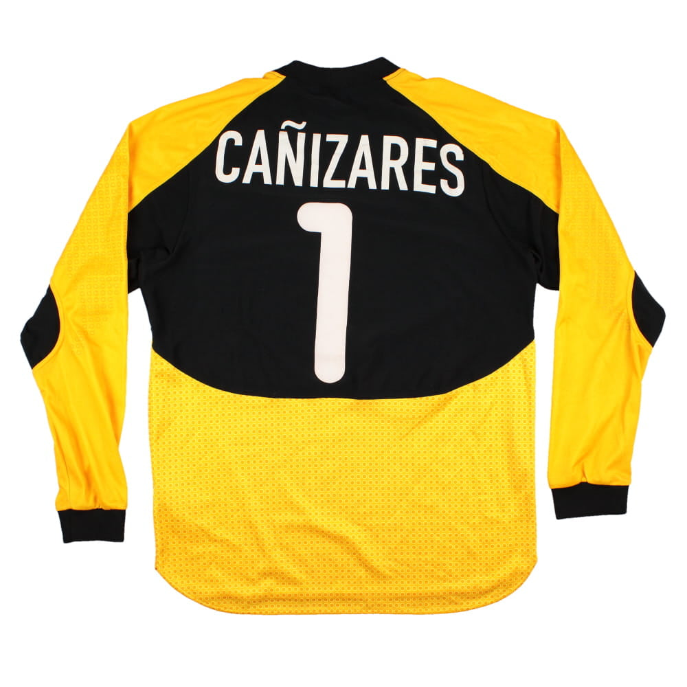Valencia 2000-01 Goalkeeper Long Sleeve Shirt (Canizares #1) (M) (Very Good)_0